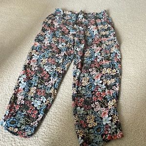 Floral pants size small worm once